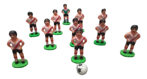 Muñequitos Torta Equipo River Completo + Arquito! Blanco Jugador (Usado)