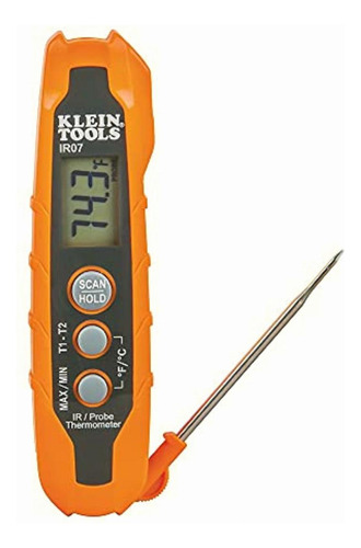 Klein Tools Ir07 Termómetro Digital Lcd Con Doble
