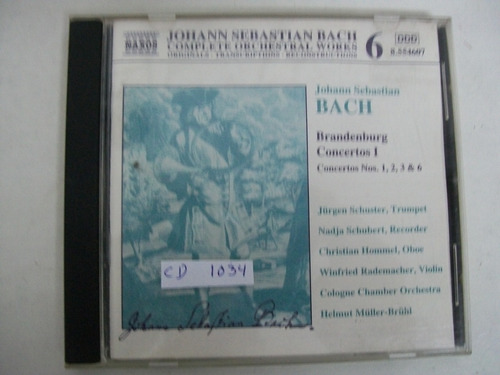 Bach Brandenburg Concertos 1, 2, 3 & 6 Helmut Müller-brühl