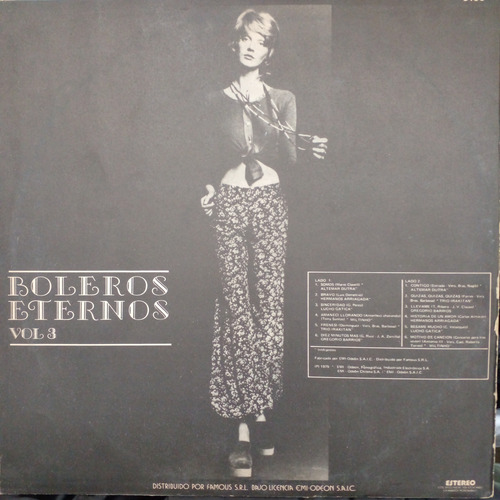 Lote Boleros Eternos 3 Discos De Vinilo 1975 Edición Limitada