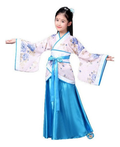 Vestido Hanfu Chino Antiguo For Niñas.