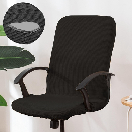 Protector De Asiento De Silla De Escritorio Suave Negro