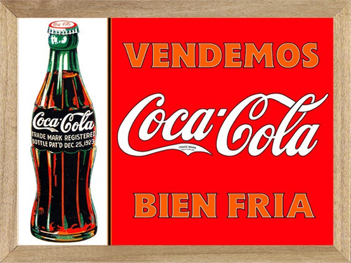 Coca Cola , Cuadro, Publicidad, Poster, Gaseosa    L566