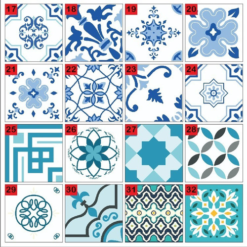 Azulejos Vinilos Autoadhesivos Mosaicos Antiguos 15x15 Deco