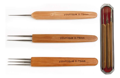 Younique - Dreadlocks Crochet Hooks 3pcs / Set 1 Hook, 2