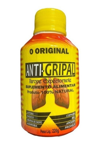Xarope Ant- Gripal 3 Unidades 100% Natural Expectorante