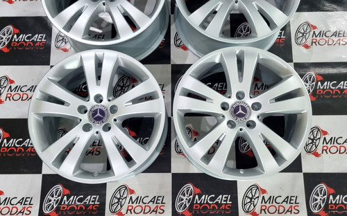 Jogo De Rodas 17 Mercedes C280 C200 C180 Original 5x112 Cinza
