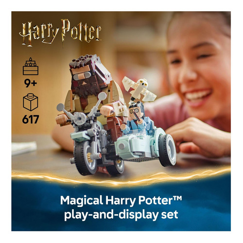 Lego Harry Potter, Paseo En Moto De Hagrid Y Harry, Building