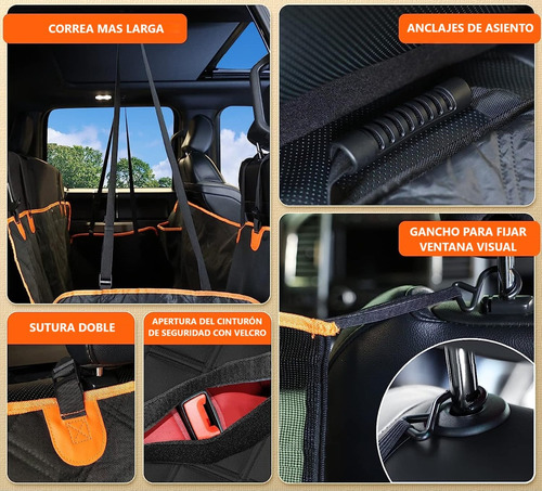 Imagen 4 de 10 de Funda Para Asiento De Coche Protector De Perro, Impermeable