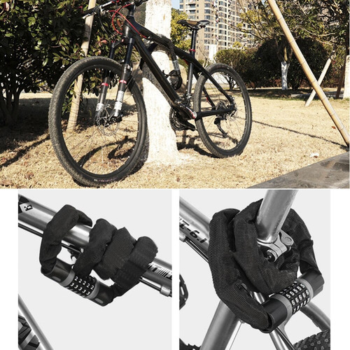 Cadena Candado Bicicleta Moto Acero Reforzado Clave 120cm