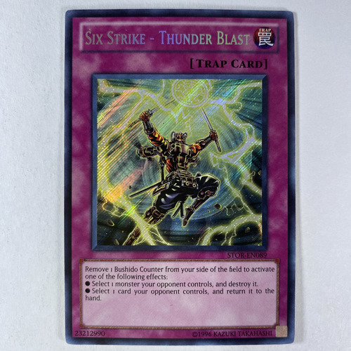 Six Strike - Thunder Blast Stor-en089 Secret Rare (Usado)