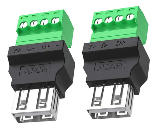 Jienk Usb 2.0 Tipo A Hembra A Conector De Bloque De Terminal