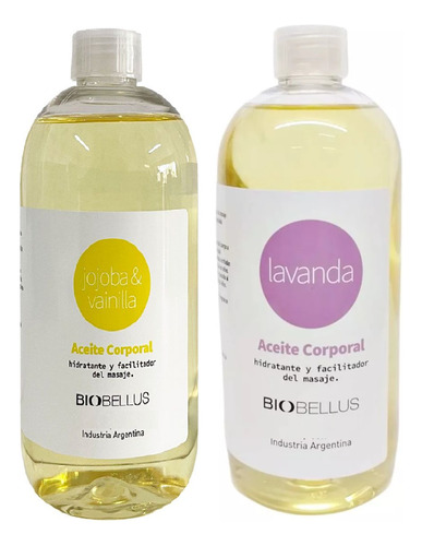 Aceite Masaje Lavanda + Jojoba Vainilla - Biobellus 500ml