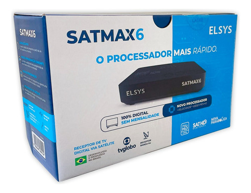Nova Antena Parabólica Banda Ku Sem Mensalidade Elsys 5g Cor Preto