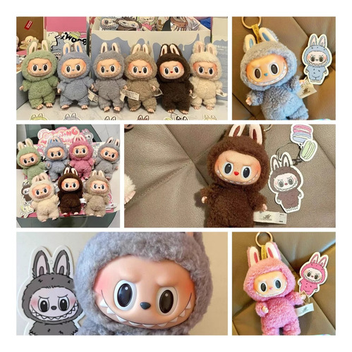 Llavero De Peluche Labubu Exciting Macaron Monsters