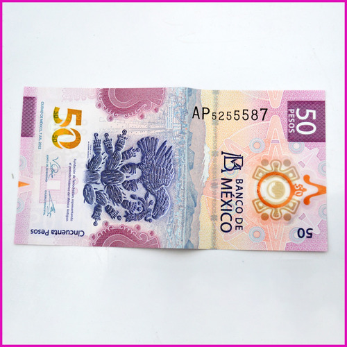 Billete De 50 Pesos Mexicanos Ajolote Serie Ap5255587