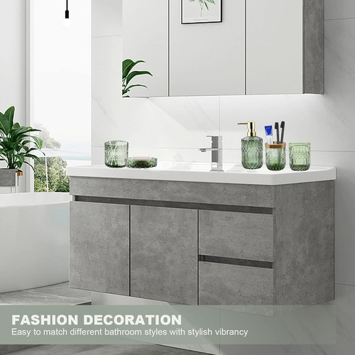 Juego Completo De 5 Piezas De Accesorios De Baño Verdes, Dis