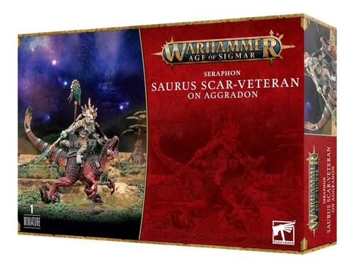Gw Warhammer Aos Seraphon Saurus Scar-veteran On Aggradon