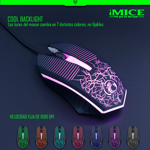 Kit Gamer Premium Imice Km-680 A Mouse + Teclado