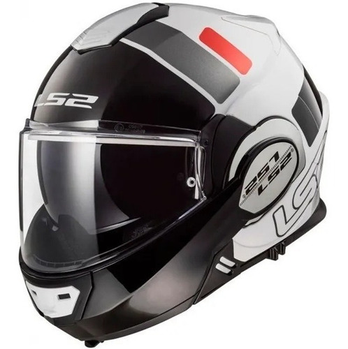 Imagem 2 de 6 de Capacete Articulado Ls2 Ff399 Valiant Prox Branco + Pinlock