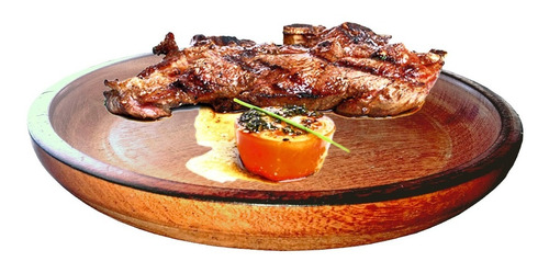 Plato Cavado Asado 28 Cm Algarrobo