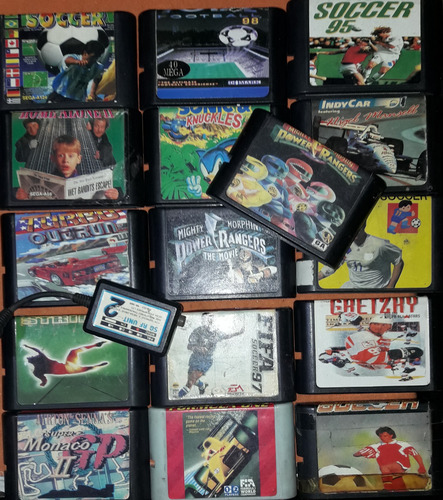 Cartucho Sega Lote De 16 Juegos De Época (Usado)