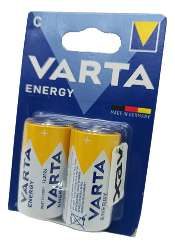 Par Bateria Pila Alkalina Tipo C 1.5v Varta 2842 Xavi