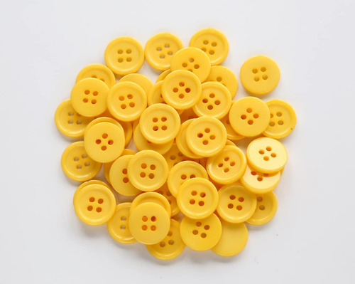 Botones Ganssia De 15 Mm, Para Coser, 160 Unidades, Color...