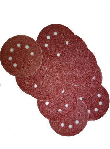Imagen 2 de 5 de Set 10 Discos De Lija 125mm Con Velcro Barovo Dli-vp