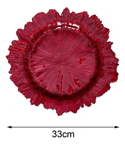 Prato De Jantar Irregular, Prato De Frutas, Prato Vermelho