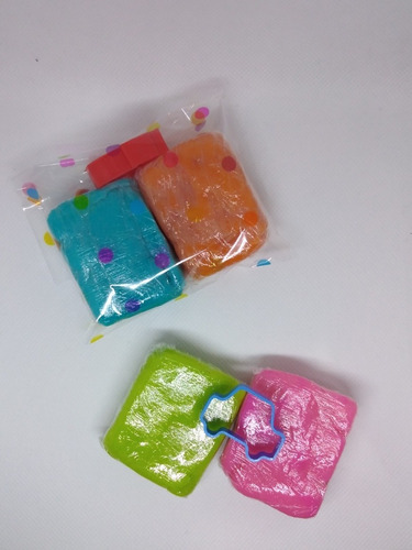 20 Bolsitas Plastilinas Masa Souvenir Cumpleaños Niños