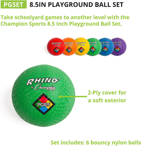 Juego De Pelotas Champion Sports Rhino Playground, 8.5 D,...
