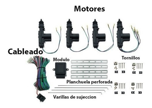 Imagen 4 de 6 de Alarma Auto Positron Ex Us + Cierre Centralizado Citroen Berlingo 4ptas Con 1 Porton Lateral Zuk