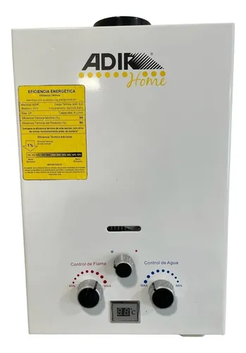 Calentador De Paso Instantáneo Adir a Gas