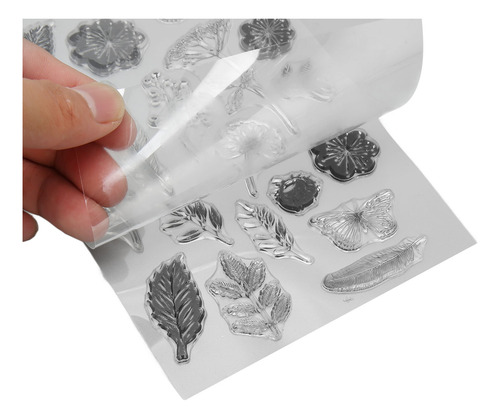 Tarjeta Combinada Stamps De Silicona Con Estampado Transpare