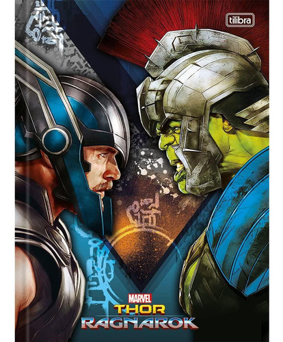 Caderno Brochura Pq Thor Ragnarok Sortido 80 Folhas Tilibra
