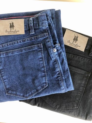 3 Pantalones Polo Club Bucking Hombre Elastizado Azul Negro