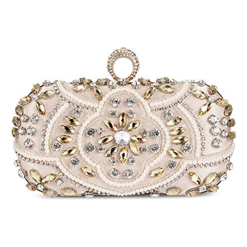 Tanpell Womens Beaded Clutch Bag Fashion Diamond Fkswy