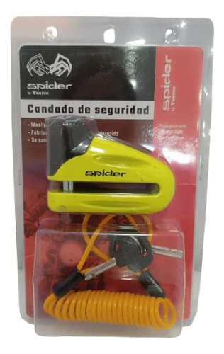 Candado Tonyon Spider Disco Pin Grueso (cromado) 