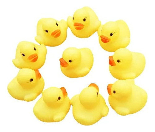 @ 50pcs Lindos Mini Patos De Goma Amarillos Patito De Baño