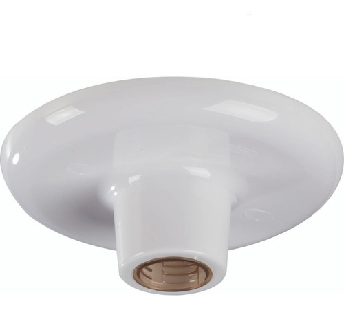 Plafonier Luminária Branco Plastico Soquete E27 Tramontina