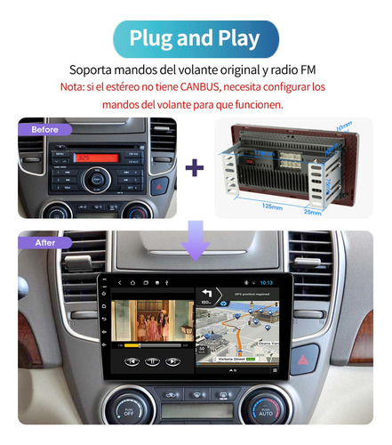 Radio De Coche De 9 Pulgadas Con Carplay 2 Gb+32 Gb Gps Wifi