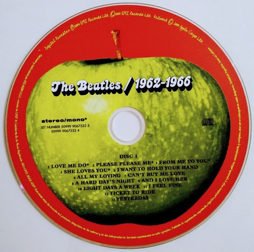 The Beatles / Álbum 2 Cd Nuevos 1962 / 1966 Con Yesterday