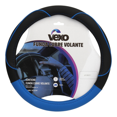 Cubrevolante (diam.38) Cool Line Negro/celeste Vexo 18904/14