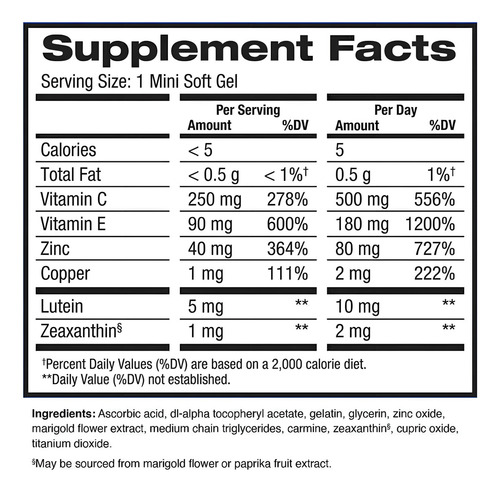 Preservision Areds2 Eye Vitamin & Mineral Supplement 210caps