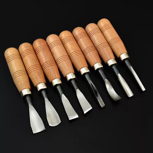 Juego De Cuchillos De Trinchar Wood Carving Essentials De 8