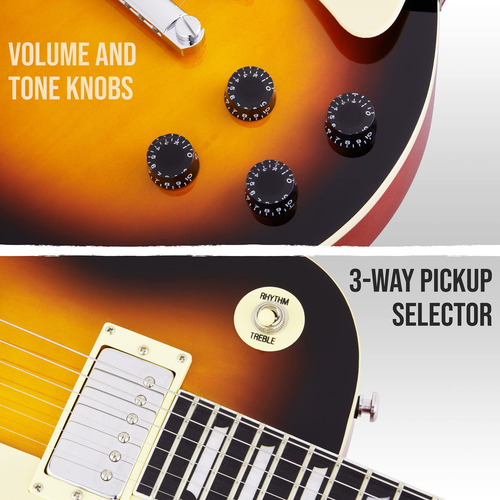 Guitarra Eléctrica Lyxpro Sb Series 39 Lp Style Sunburst