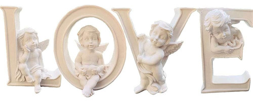 Set 4 Figuras De Ángel Estatua De Querubín Estatua Pascua Re