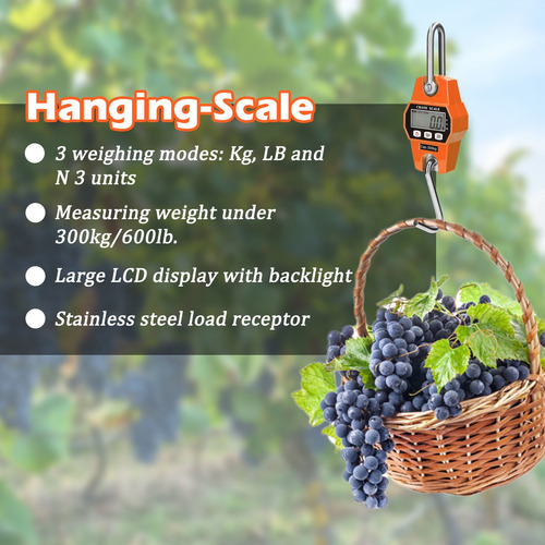 Báscula Colgante Industrial Lcd Digital Portátil Mini 300