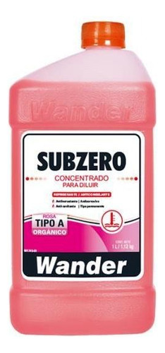 Refrigerante/anticongel. Concentrado Rosa Wander X1lt X12un